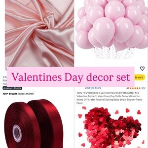 Amazon Valentine's Day Party Set - Pink and Red